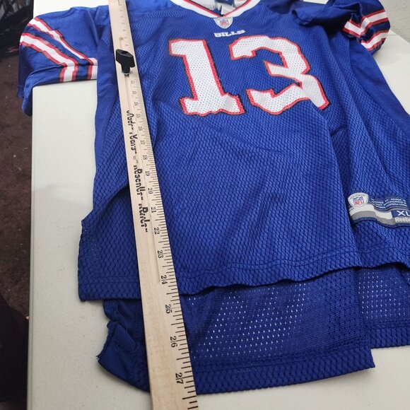 Buffalo Bills #13 Reebok NFL Onfield Jersey Extra Large XL Blue Red White - Picture 9 of 12